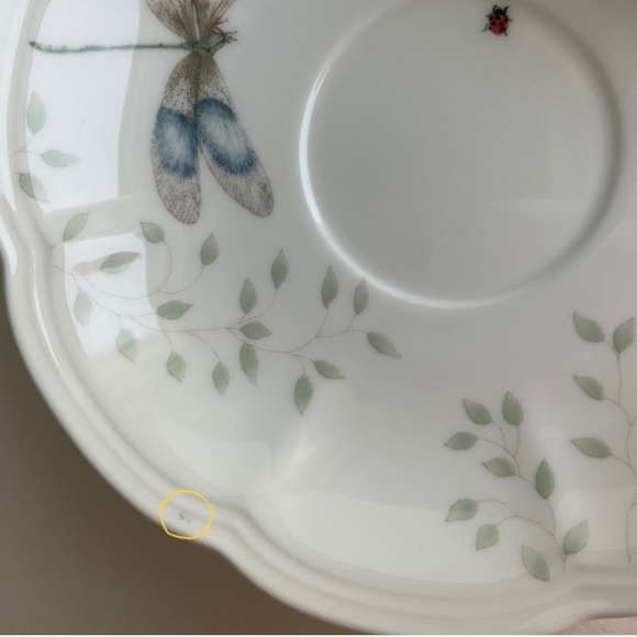 Lenox Butterfly Meadow 🦋 Tea Cup and Saucer - NWT - Picture 13 of 14